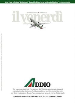 Il Venerdi di Repubblica – 17 Settembre 2021