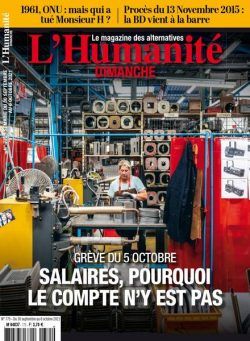 L’Humanite Dimanche – 30 Septembre 2021