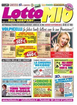 Lottomio del Giovedi – 13 Ottobre 2021