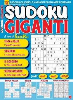 Sudoku Giganti – ottobre 2021