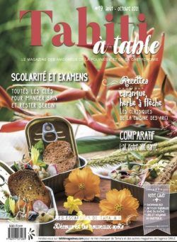 Tahiti a table – Aout-Octobre 2021