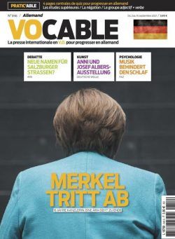 Vocable Allemand – 2 Septembre 2021