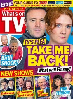 What’s on TV – 11 September 2021