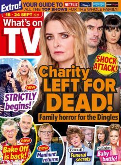 What’s on TV – 18 September 2021