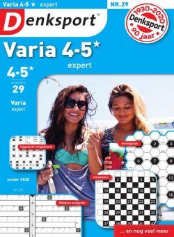 Denksport Varia expert 4-5 – 16 juli 2020