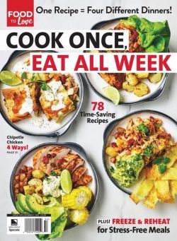 Food to Love – Cook Once, Eat All Week – November 2020