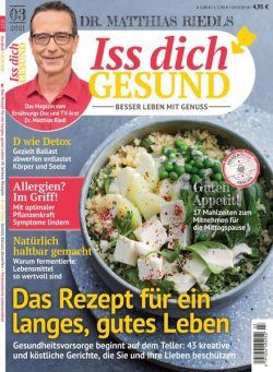 Iss Dich Gesund – 12 Marz 2021