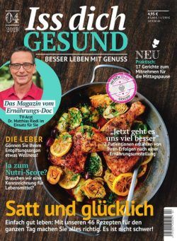 Iss Dich Gesund – 15 November 2019