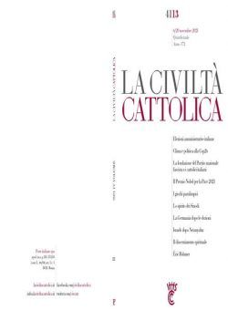 La Civilta Cattolica – 6 Novembre 2021