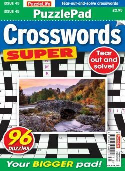 PuzzleLife PuzzlePad Crosswords Super – 04 November 2021