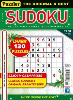 Puzzler Sudoku – November 2021