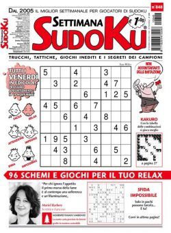 Settimana Sudoku – 10 novembre 2021