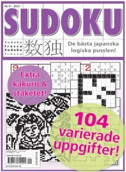 Sudoku Frossa – 21 oktober 2021