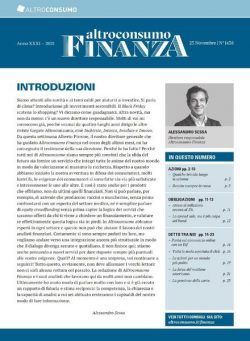 Altroconsumo Finanza – 23 Novembre 2021