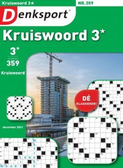 Denksport Kruiswoord 3 – 02 december 2021