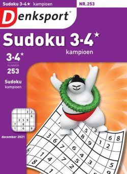 Denksport Sudoku 3-4 kampioen – 02 december 2021