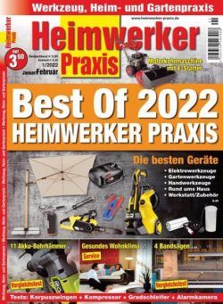 Heimwerker Praxis – 10 Dezember 2021