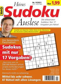 Heines Sudoku Auslese – Nr9 2021