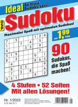 Ideal Sudoku – Nr1 2022