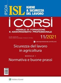 Igiene & Sicurezza del Lavoro Corsi – Novembre 2021