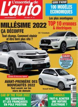 L’Essentiel de l’Auto – Janvier-Mars 2022