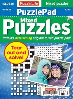 PuzzleLife PuzzlePad Puzzles – 02 December 2021