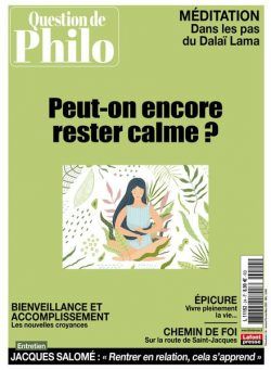 Question de Philo – Janvier-Mars 2022