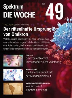 Spektrum – Die Woche – 09 Dezember 2021