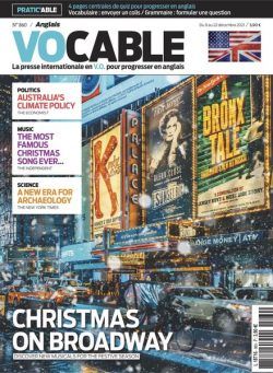 Vocable Anglais – 9 Decembre 2021