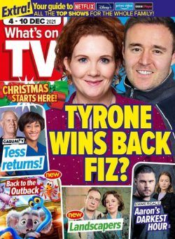 What’s on TV – 04 December 2021