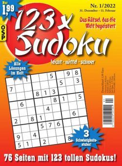 123 x Sudoku – Nr 1 2022