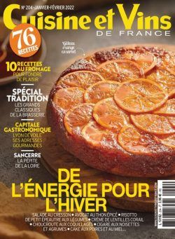 Cuisine et Vins de France – janvier 2022