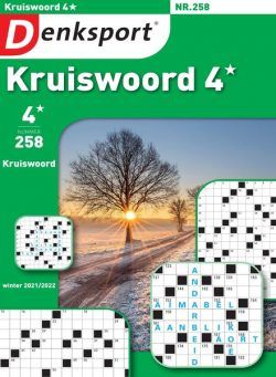 Denksport Kruiswoord 4 – januari 2022