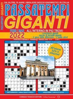 Passatempi Giganti – 14 gennaio 2022