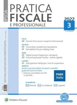 Pratica Fiscale e Professionale – 17 Gennaio 2022