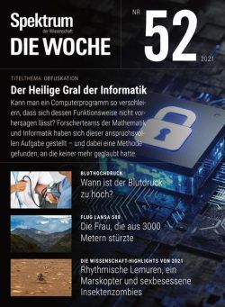 Spektrum – Die Woche – 30 Dezember 2021