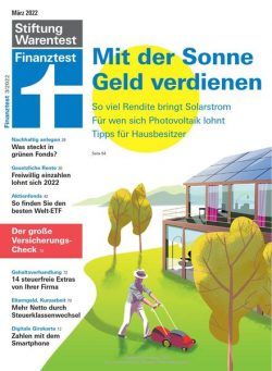 Finanztest – Marz 2022