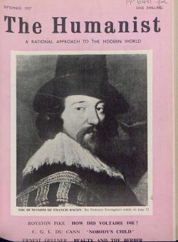 New Humanist – The Humanist, September 1957