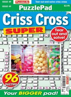 PuzzleLife PuzzlePad Criss Cross Super – 24 February 2022