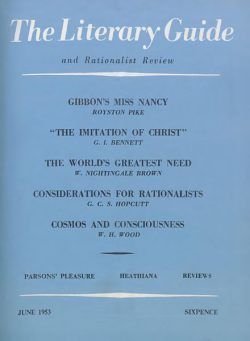 New Humanist – The Literary Guide June 1953