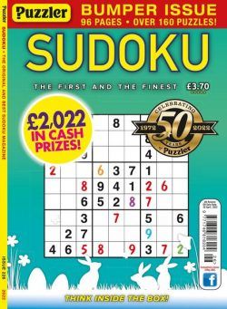 Puzzler Sudoku – March 2022