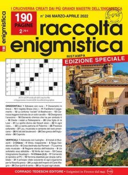 Raccolta Enigmistica – marzo 2022