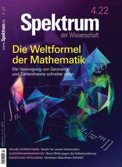 Spektrum der Wissenschaft – 19 Marz 2022