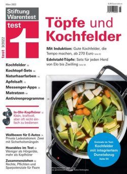 Stiftung Warentest Test – Marz 2022