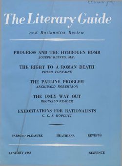 New Humanist – The Literary Guide January 1953