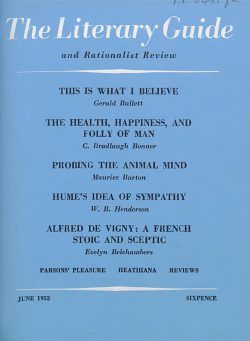 New Humanist – The Literary Guide, June 1952