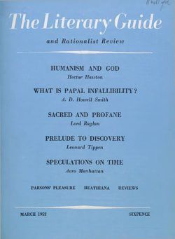 New Humanist – The Literary Guide March 1952