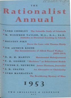 New Humanist – The Rationalist Annual, 1953