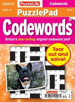 PuzzleLife PuzzlePad Codewords – 24 March 2022