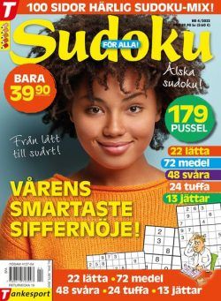 Sudoku fOr alla – 24 mars 2022